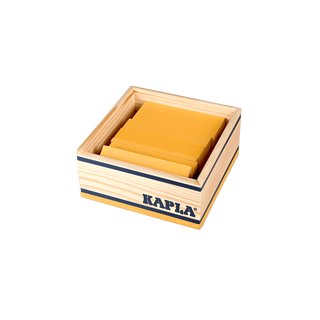 KAPLA® 40 Steine Holzbox gelb
