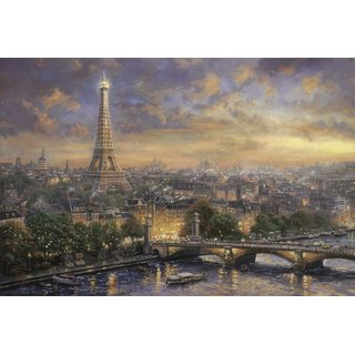 Schmidt Puzzle 59470 - 1000 Teile - Thomas Kinkade, Paris - Stadt der Liebe