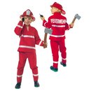 Fries 2127 Kostüm Feuerwehrmann rot 2tlg. 140