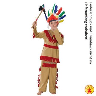 Rubies 12390 Kostüm Indianer 104 - 140