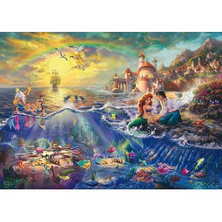 Schmidt Puzzle 59479 - 1000 Teile - Thomas Kinkade - Disney - Kleine Meerjungfrau
