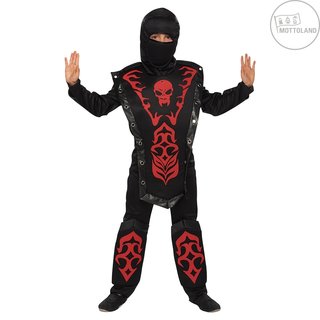 Mottoland 116112 Kostüm Ninja Kämpfer 3-teilig Gr. 116 - 140