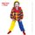Fries 1957 Kostüm Clown Peppi 2-teilig Gr. 98 - 140