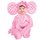 amscan Kostüm / Overall kleiner süßer rosa Elefant Gr. 92 (12-24 Monate)