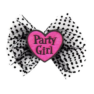 WIDMANN 1147P Haarklammer Party Girl Pink/Schwarz