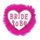 WIDMANN 8844B Brosche weiss "Bride to be" mit pinken Federn