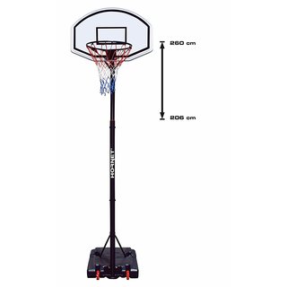 HUDORA 71624 Basketballständer Hornet höhenverstellbar 205 bis 260 cm