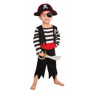 amscan Kostüm Pirat Deckhand 3-teilig Gr. 104 / 110
