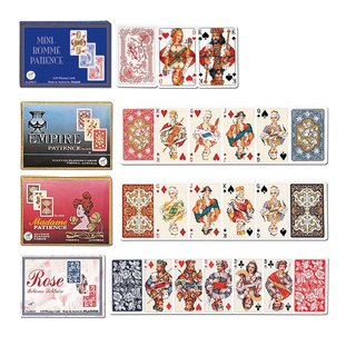 Piatnik Mini Romme / Patience 2 x 55 Karten 6,6 x 4,4 cm
