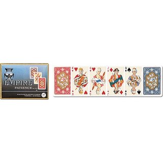 Piatnik 2019 Mini Romme / Patience 2 x 55 Karten 6,6 x 4,4 cm Empire Patience