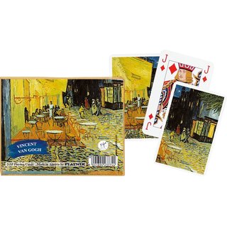 Piatnik 2377 Romme Bridge Canasta Designkarten 2 x 55 Blatt Van Gogh Cafe at Night