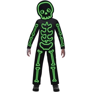 amscan 9907100 Halloween Kostüm Gid Stick Skeleton | Skelett Gr. 134