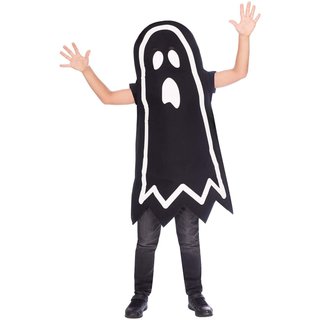 amscan 9907103 Halloween Kostüm | Überwurf Gid Stick Ghost Glow in th Dark Gr.128