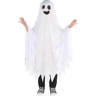 amscan 848740 Halloween Kostüm | Überwurf Ghost Cape 6 - 10 Jahre