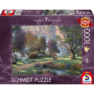 Schmidt Puzzle 59677 - 1000 Teile - Thomas Kinkade | Spirit - Weg des Glaubens