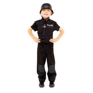 amscan Kostüm Polizist | Polizei Sondereinheit 5-teilig Gr. 134 (8-10 Jahre)