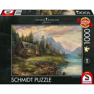 Schmidt Puzzle 59918 - 1000 Teile - Thomas Kinkade | Ausflug am Vatertag