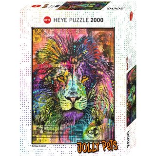 Heye 29894 Puzzle 2000 Teile Dean Russo Jolly Pets Lion´s Heart 2000 Teile